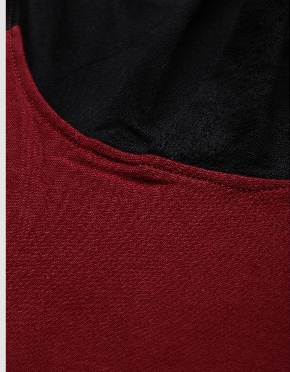 Everyday Maroon Vibes: Kangaroo Pocket Pullover Sweatshirt Veirdo