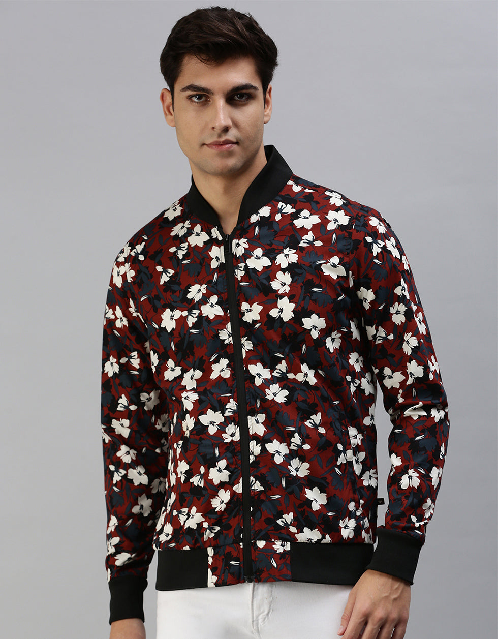 Floral Printed Shacket for Men Veirdo
