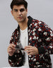 Floral Printed Shacket for Men Veirdo
