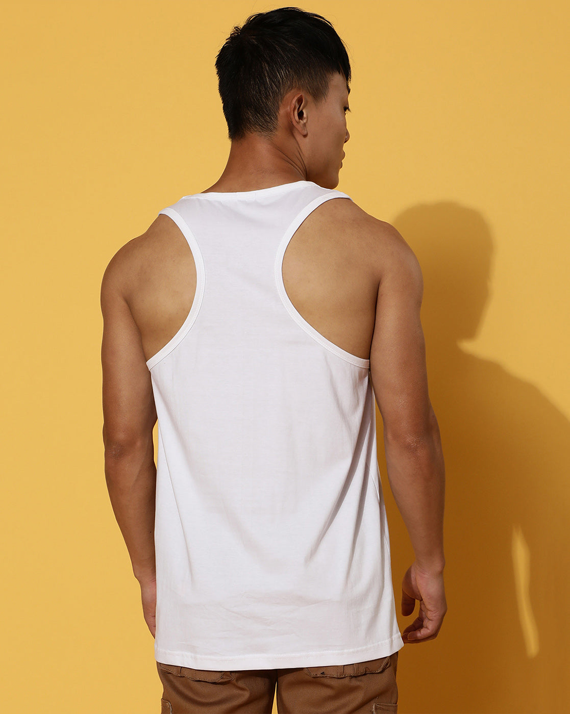 Flowbo White Men's Sleeveless T-Shirt Veirdo