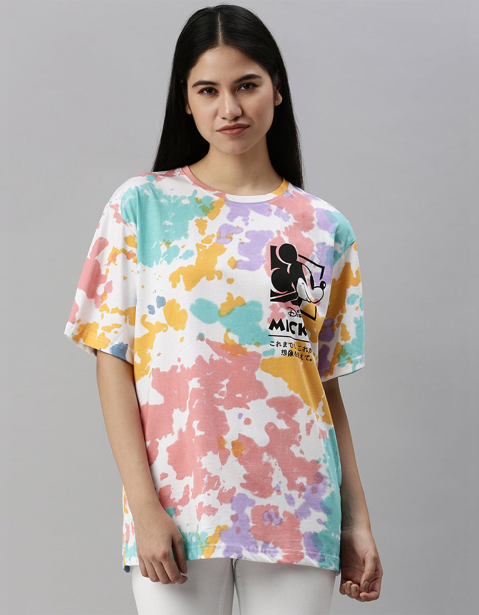 Mickey Oversized Tie-Dye T-Shirt Veirdo