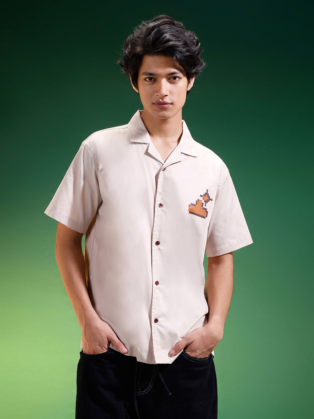 Surf Swanwhite Oversized Printed Exclusive Shirt