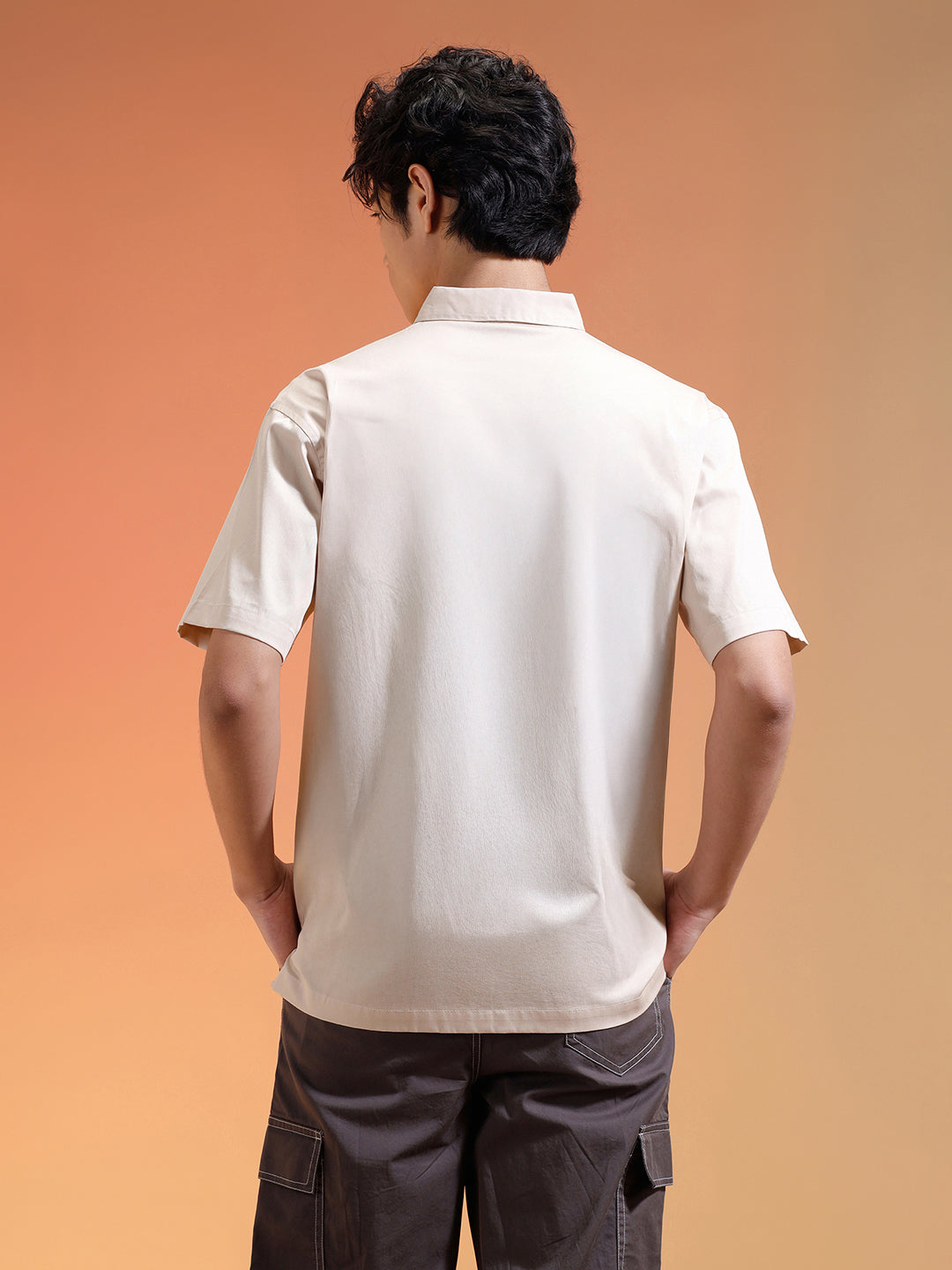 Swanwhite Oversized Half Sleeve Dual Pocket Utility Exclusive Shirt