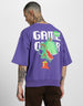 Purple Game Over Half Sleeve Sweatshirt Veirdo