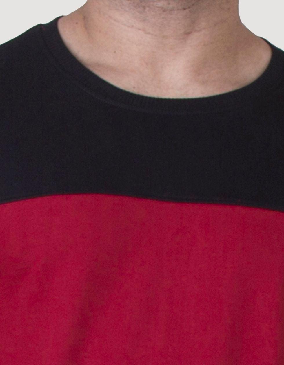 Relaxed Fit: Dropped Shoulder Maroon Sweatshirt Veirdo