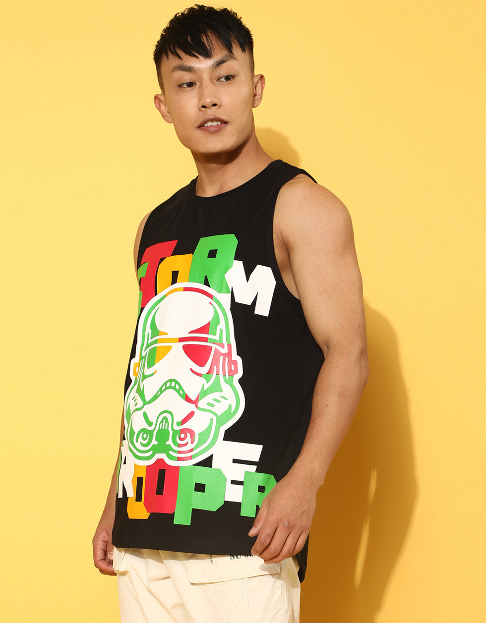 Stroom Tropper Graphic Printed Vest - Original Starwars Tee Veirdo