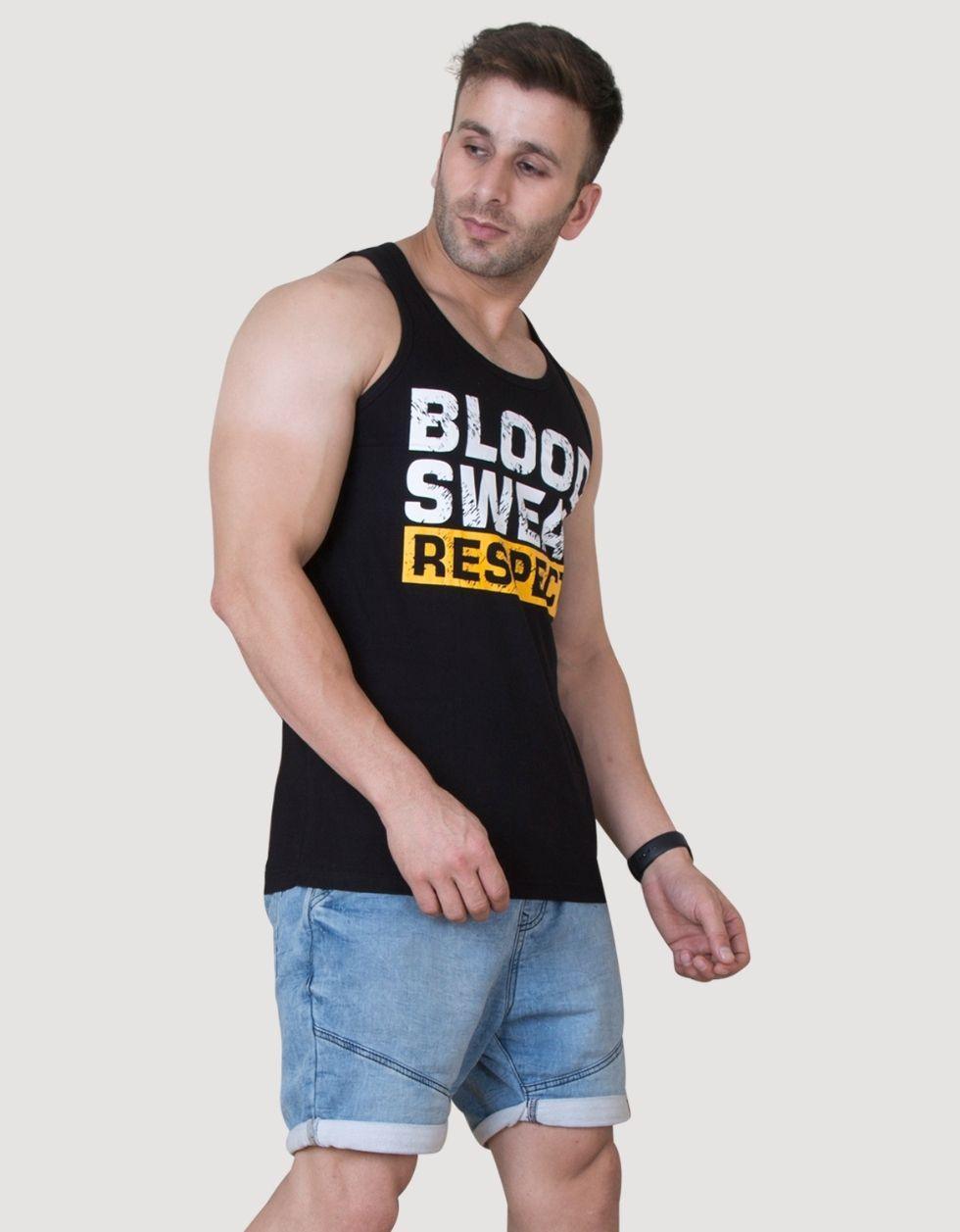 Training Men's Printed Cotton Gym Vest Veirdo