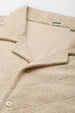 Beige Jacquard Plain Oversized Exclusive Shirt