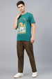 Brown Pure Cotton Baggy Fit 4 Pocket Cargo