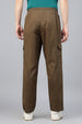 Brown Pure Cotton Baggy Fit 4 Pocket Cargo