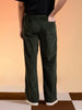 Olive Lining Pattern Plain Corduroy Pants