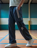 Navy and White Side Stripe Knitted Cargo