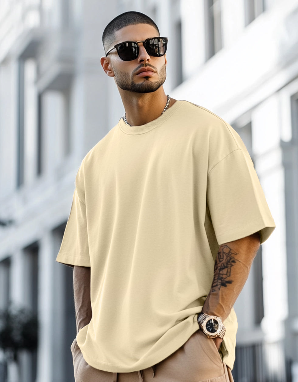 Swan White Plain Oversized T-shirt