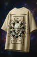 JOKER Beige Oversized Puff Printed Exclusive T-shirt