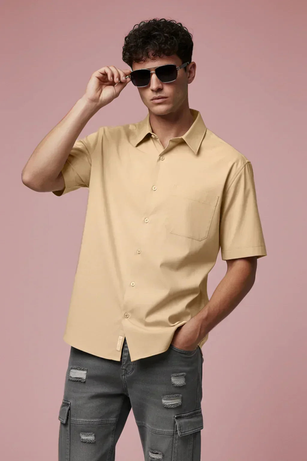 Beige Shirt Combination