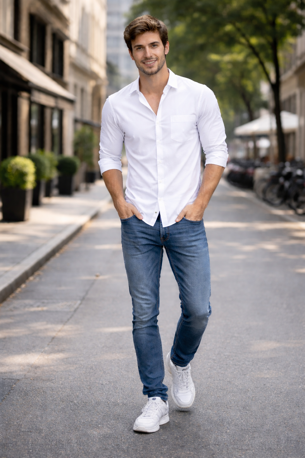 White Shirt Combination Pant