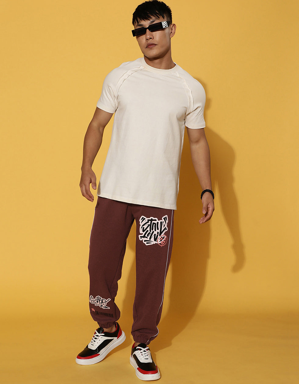 Sable Placement Graphic Printed Track Pant