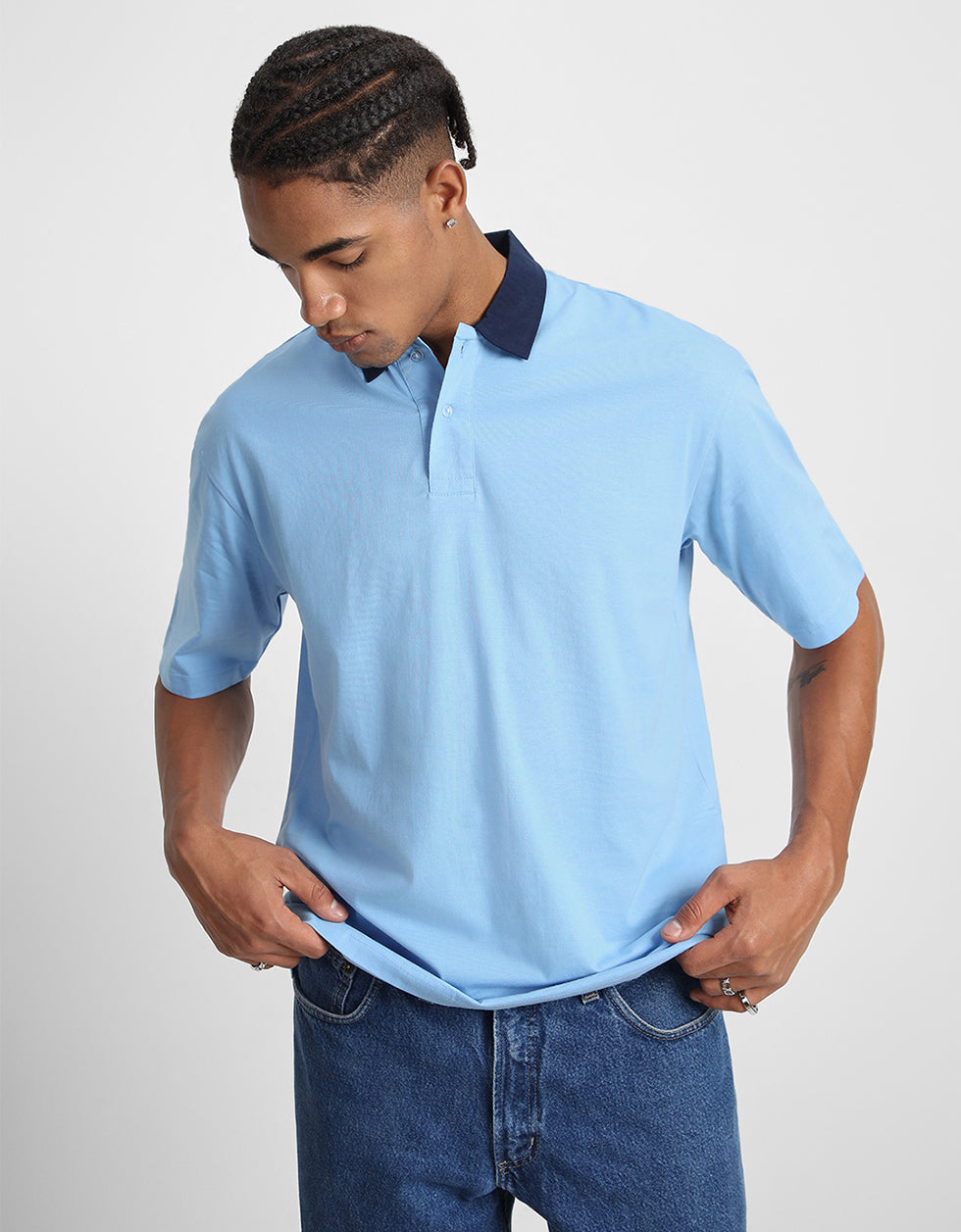 Dutch Canal Plain Oversized Exclusive Polo T-shirt