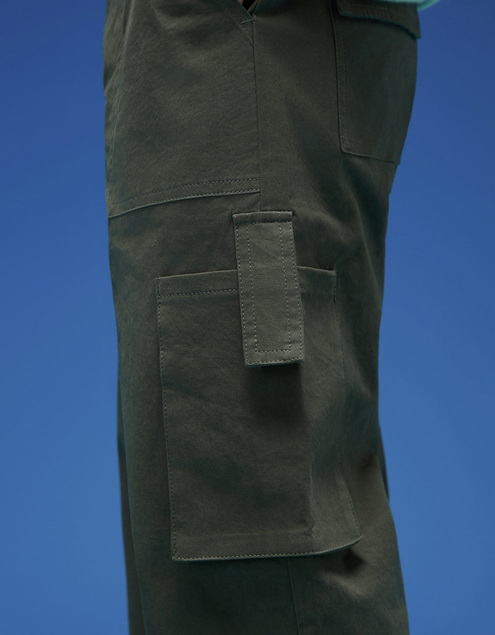 Olive Bellow Pocket Woven Exclusive Cargo Pant