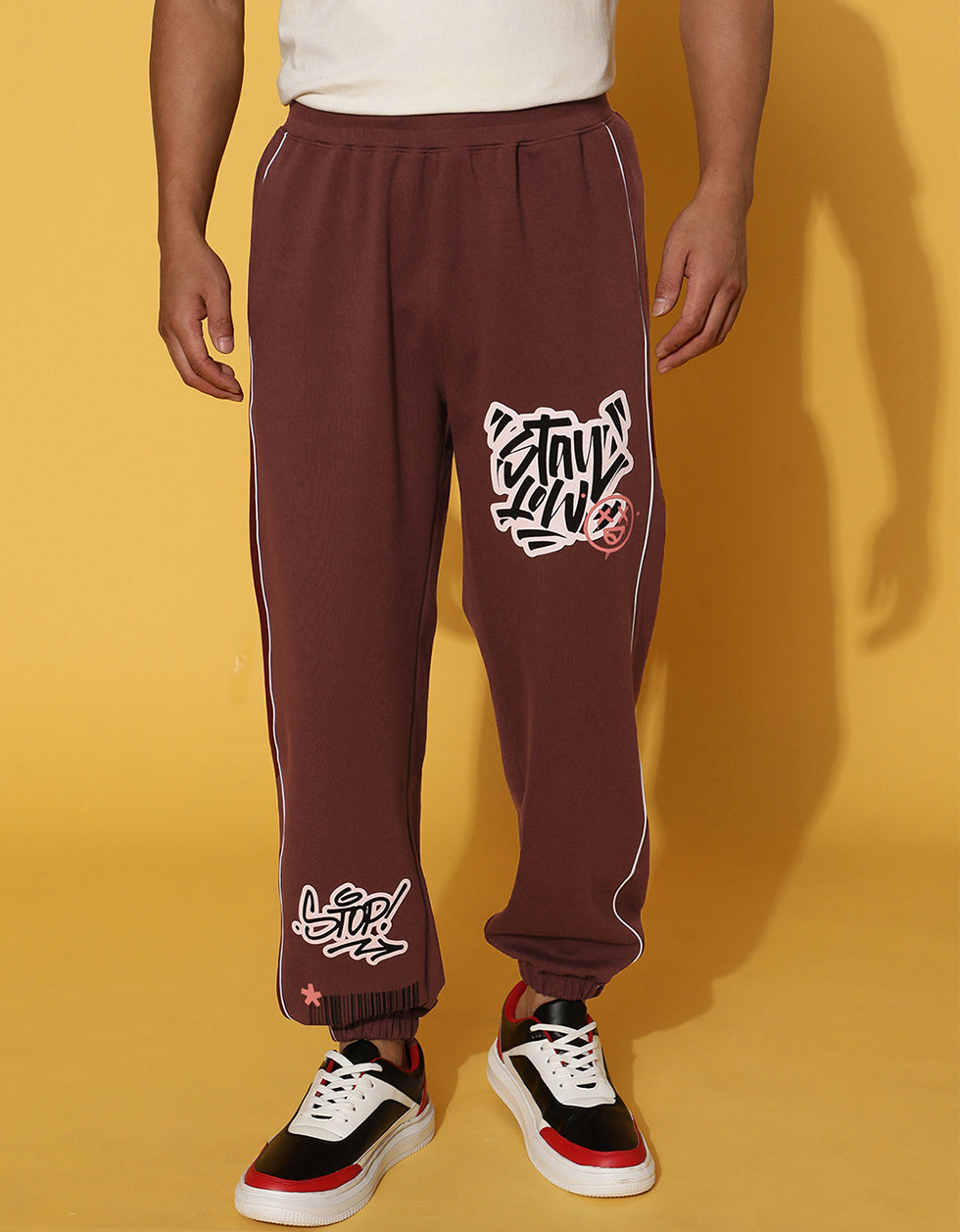 Sable Placement Graphic Printed Track Pant