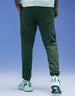 Olive Green Solid Baggy Fit Cargo Joggers