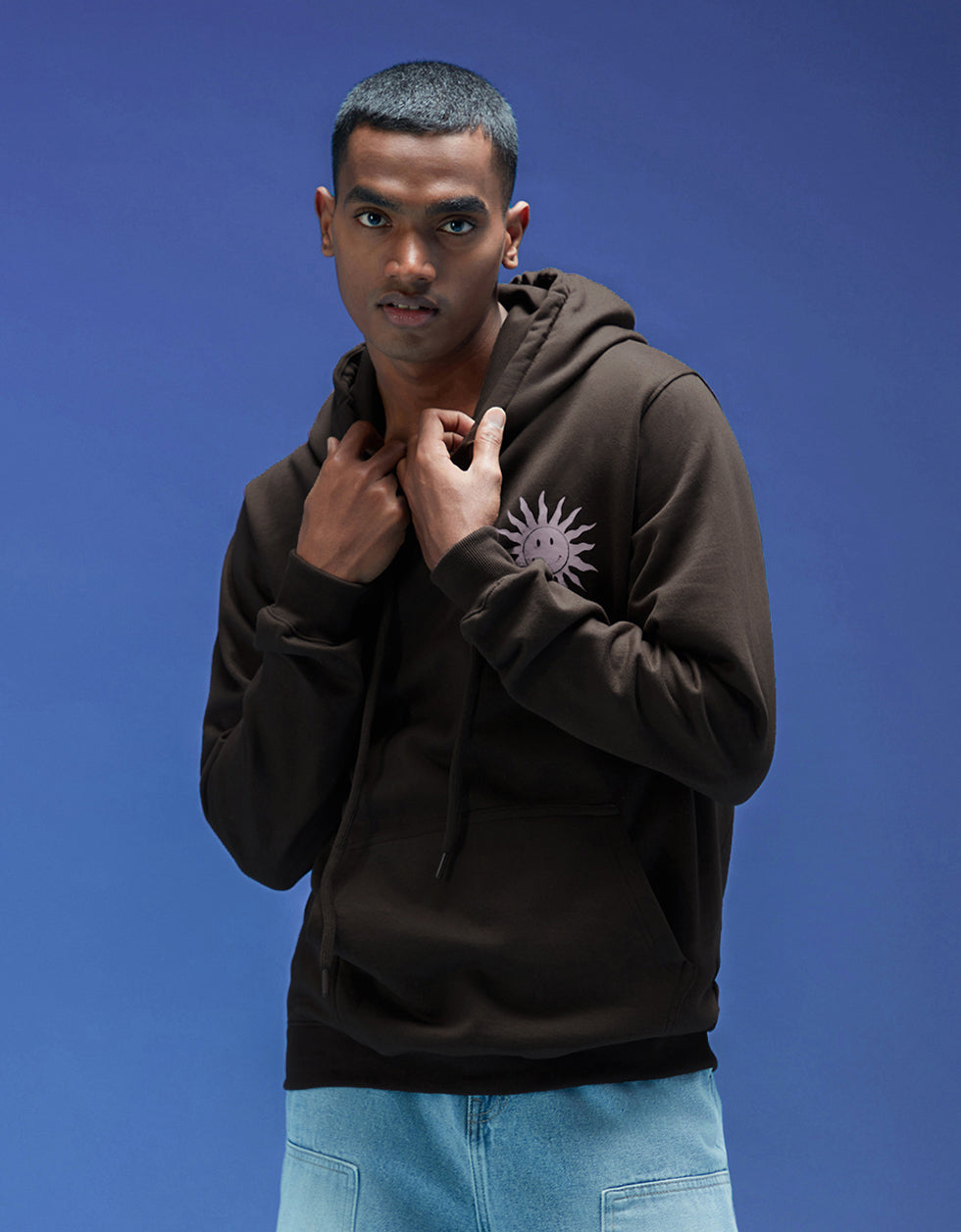 Brandy Bliss: Chic Brown Sun Men's Pullover