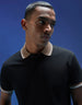 Black Brown Plain Regular Slim Fit Polo T-shirt