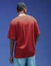 Veirdo Original Red Oversized Typography Brand Printed Tshirt