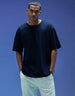 Navy Plain Oversized T-shirt