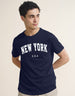 New York Navy Regular Fit Printed T-shirt