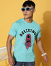 Delicious Printed Blue Chest Graphic Regular Printed Tshirt