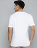 USA White Regular Fit Printed T-shirt