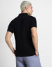 Black Cotton Polo T-shirt