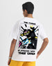 Starwar White Oversized Graphic Back Printed Boys T-shirt