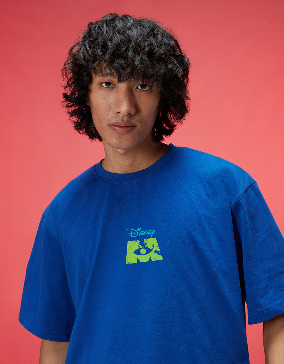 Most Wanted Royal Blue Oversized Printed Exclusive T-shirt