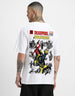 PREPARE FOR TROUBLE? Marvel Super Hero White Oversized Deadpool T-Shirt