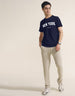 New York Navy Regular Fit Printed T-shirt