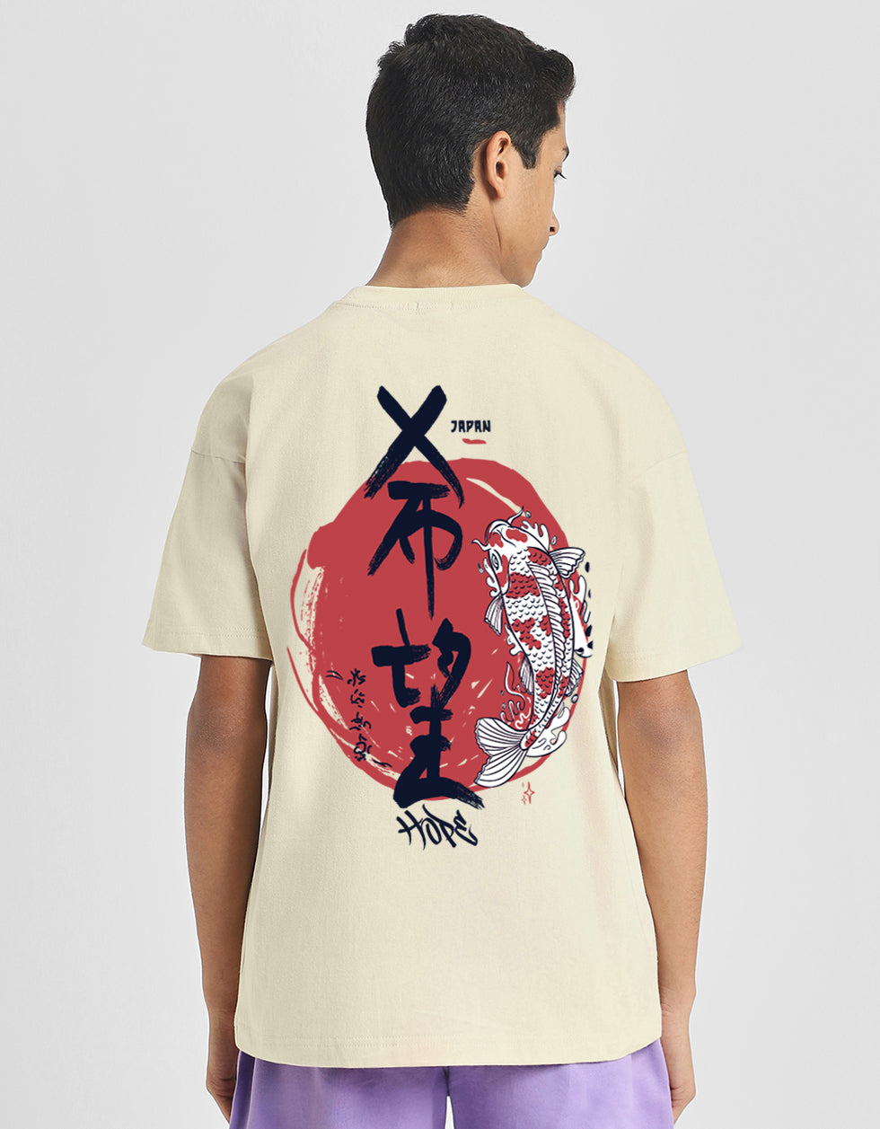 Japan Swanwhite Oversized Graphic Printed Boys T-shirt