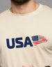 USA Swanwhite Regular Fit Printed T-shirt