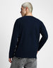 Henley Navy Solid Tshirt