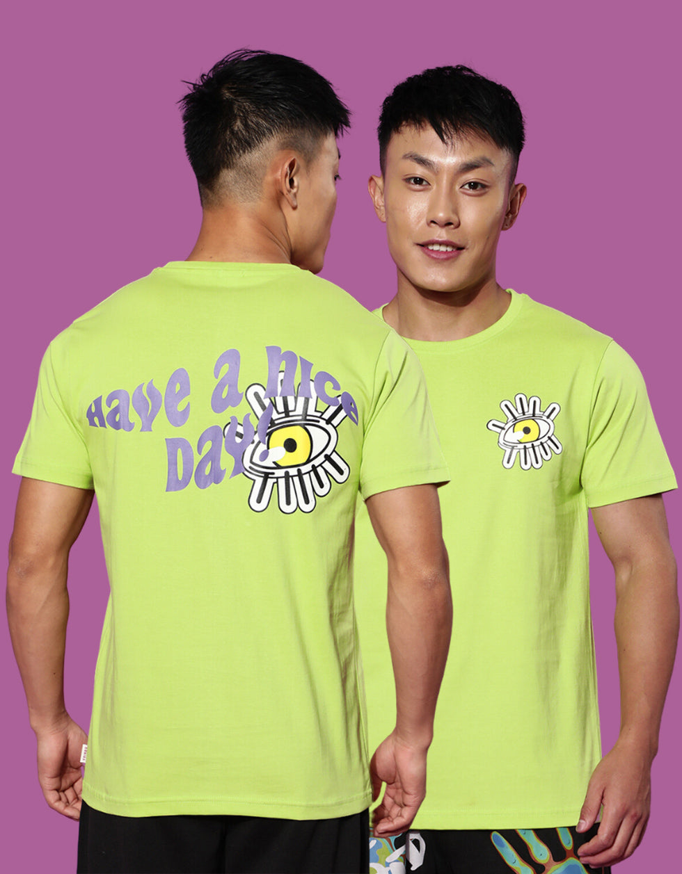 Have Nice Day Back Printed Back Graphic Printed Tshirt