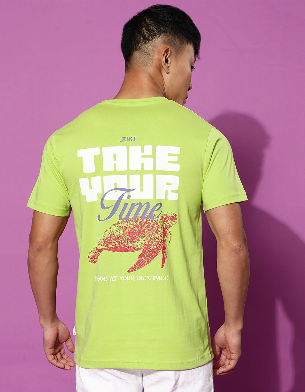 Take Your Time Lemonade Back Back Graphic Regular Printed Tshirt