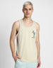 LT1970 Beige Printed Gym Vest