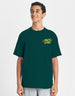 Rock & Roll Green Oversized Graphic Printed Boys T-shirt