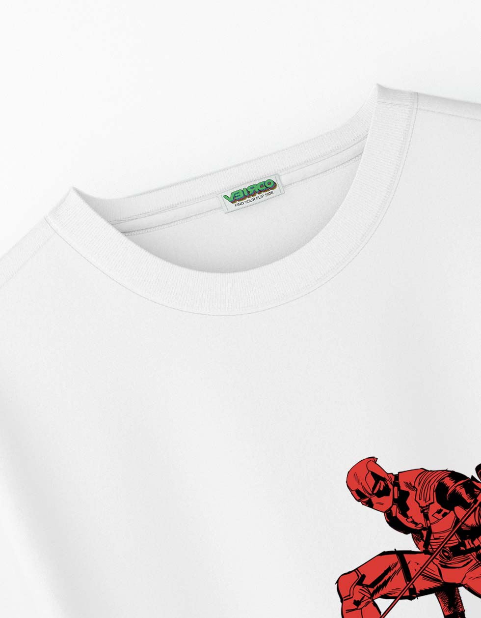 Hey Folks! Marvel Super Hero White Oversized Deadpool T-Shirt