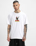 PREPARE FOR TROUBLE? Marvel Super Hero White Oversized Deadpool T-Shirt