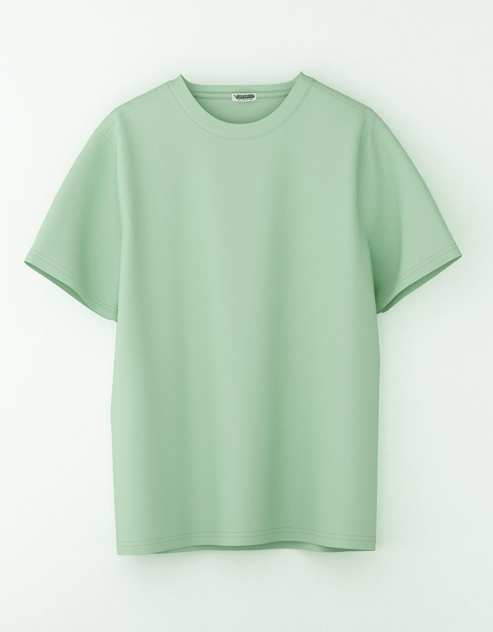 Green Solid Oversized Tshirt