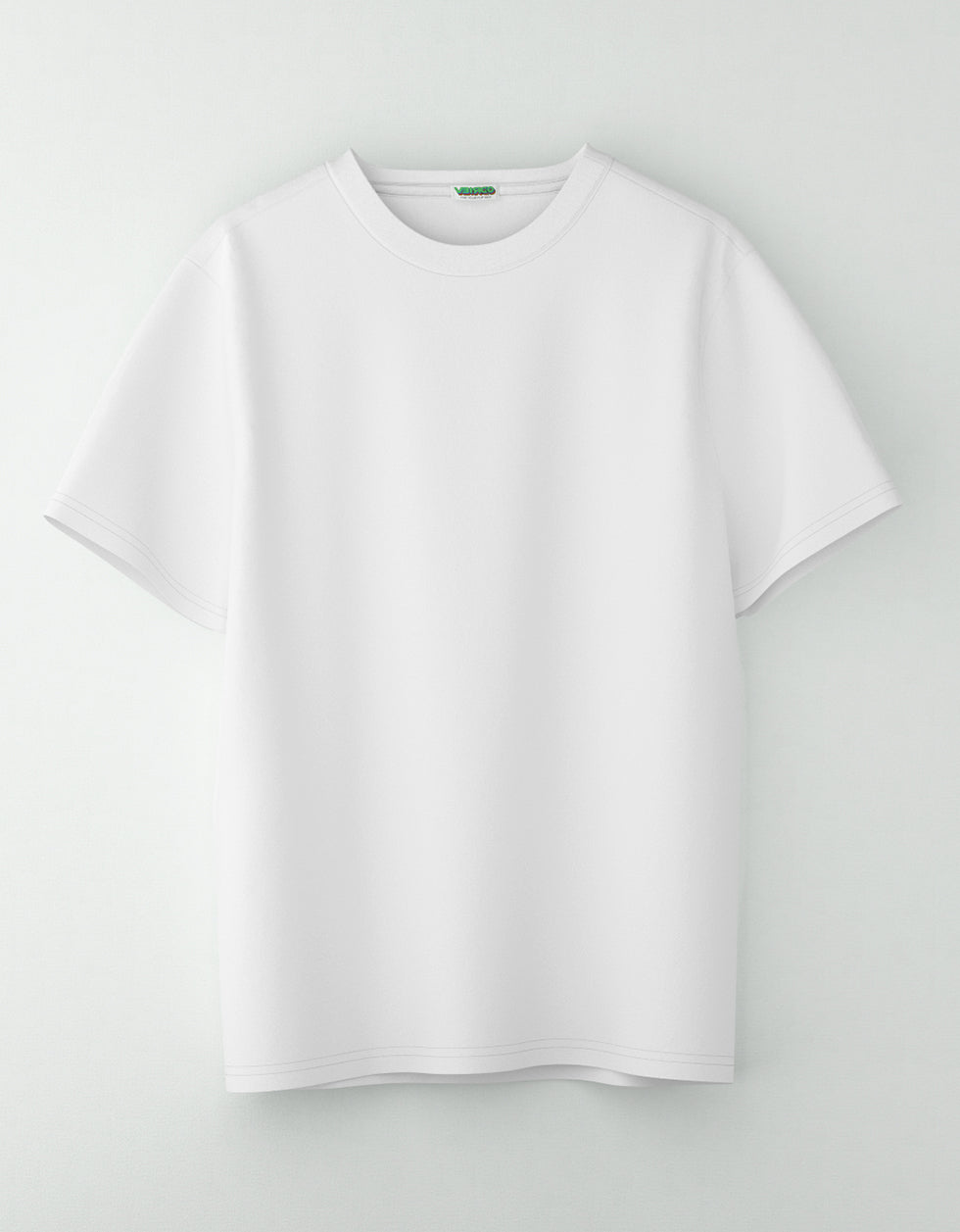 White Solid Oversized Tshirt