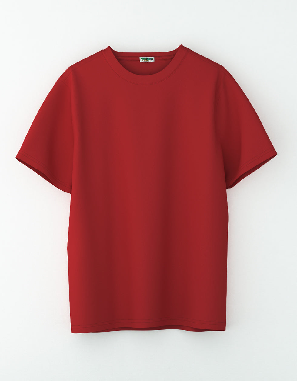 Red Solid Oversized Tshirt