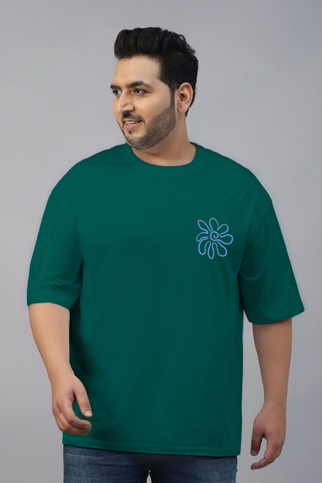 Endlesss Summer Green Graphic Printed Plus Size T-shirt